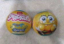 Lot Of 2 Zuru Snackles Spongebob Squarepants 5" Plush Mystery Capsules Sealed