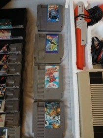 Original Nintendo NES-001 Action Set Bundle with games