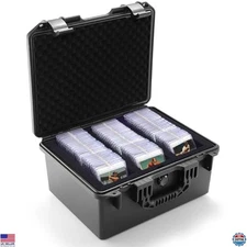 Graded Card Storage Box - Sports Trading Card Slab Case Compatible with PSA CSG