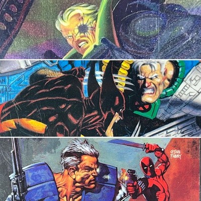 Cable vs Wolverine Deadpool 1995 Fleer Ultra Marvel X-Men Greatest Battles
