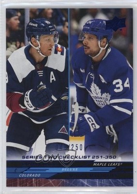 2024 Series 2 Checklist Deluxe 48/250 Auston Matthews Nathan MacKinnon #449 y1s