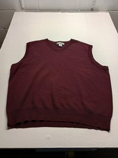 Men's Cypress Links Golf Purple Sweater Vest 100 Cotton Large