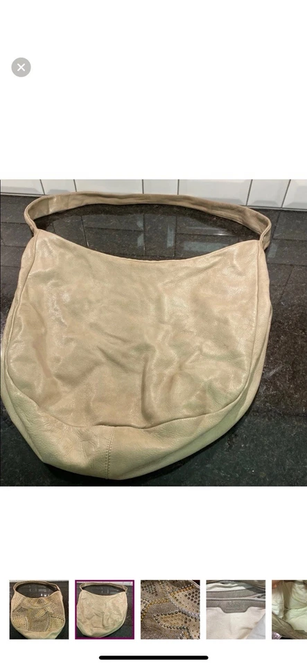Mujer Abro Bolso de Hombro Cartera Bolso de Mano Cuero Genuino Foto 2 de 4