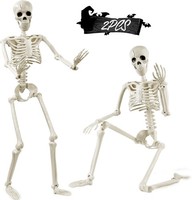 Halloween Skelett Dekoration 90Cm 2 StüCk Bewegliche Gelenke Deko