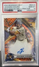 2024 Bowman's Best Jackson Chourio X Fractor /25 Auto PSA10