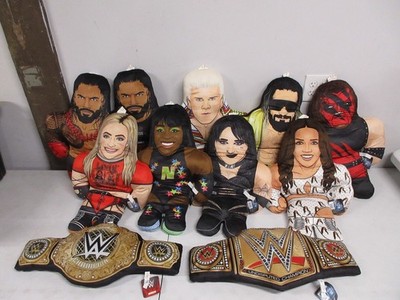 WWE Bleacher Buddy 24'' Plush Wrestlers and Title Belts NEW - PICK YOUR FIGURE