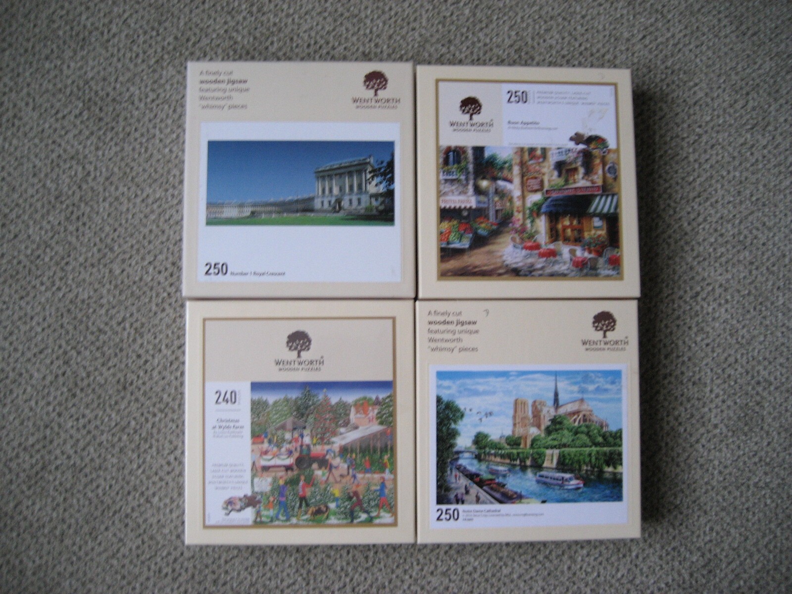 4 Wentworth Wooden Jigsaws, 250 pieces, all complete eBay
