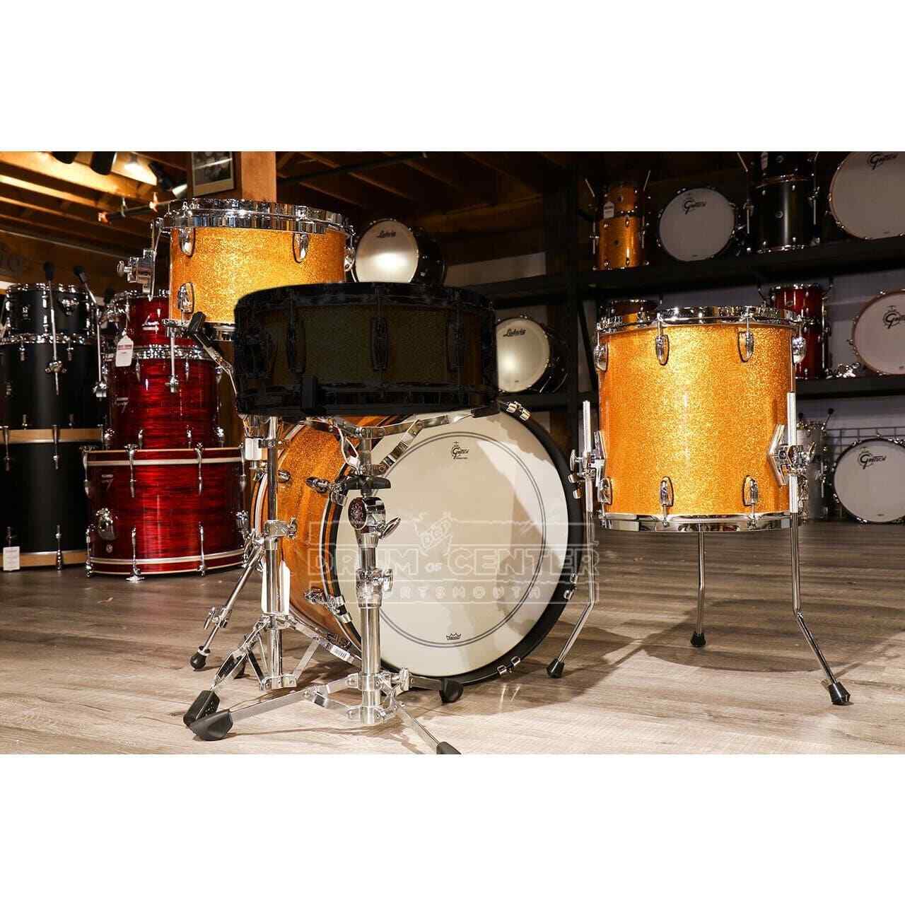 Gretsch Brooklyn 3pc Drum Set Gold Sparkle