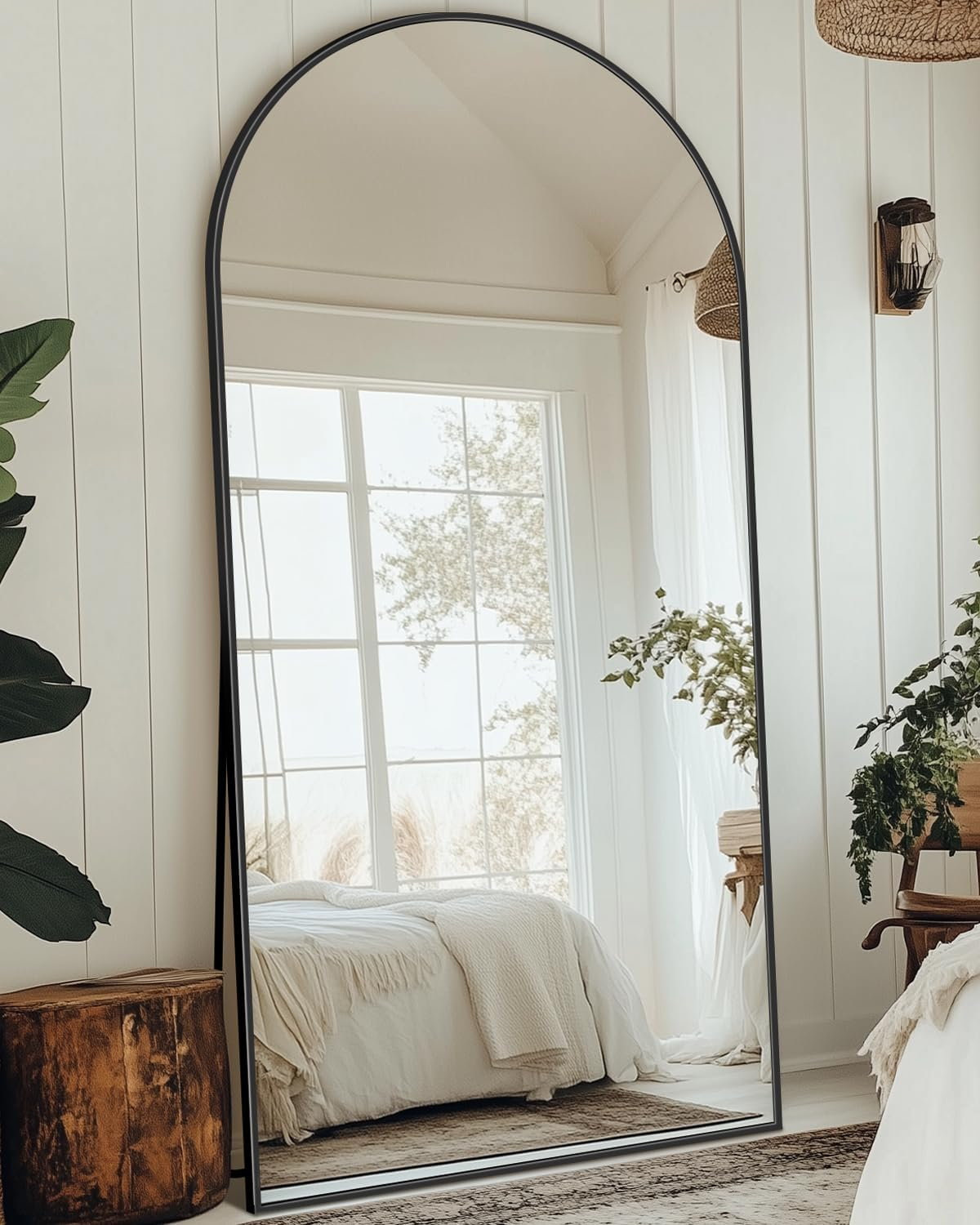 Arched Full Length Mirror with Stand, 71