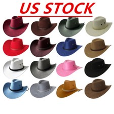 Western Cowboy Hat Outdoor Sports Hat Big Brim Cowboy Drawstring Hat Teens