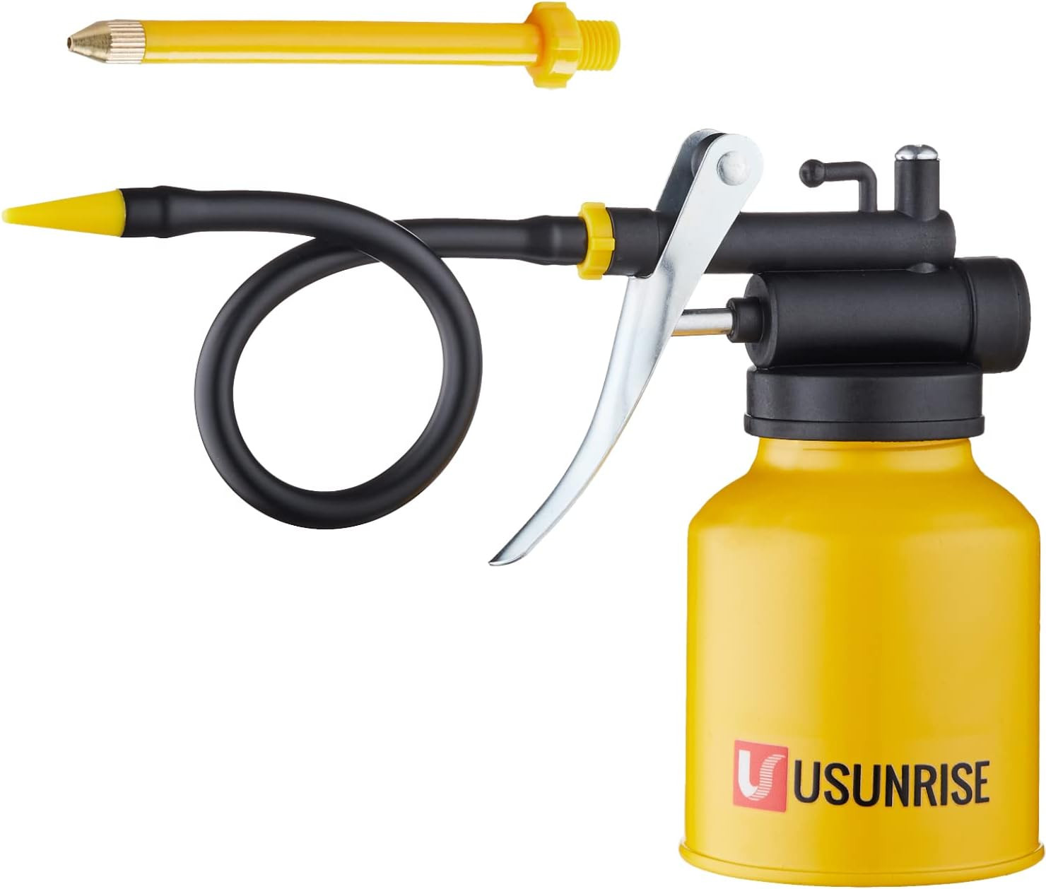 Multipurpose Metal Oil Can,Oil Can Pump Oiler with 2 Spout for All Lubrication