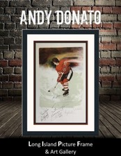 Andy Donato Wrist Shot L/ED Signed & Numbered Lithograph Framed +6 Signatures