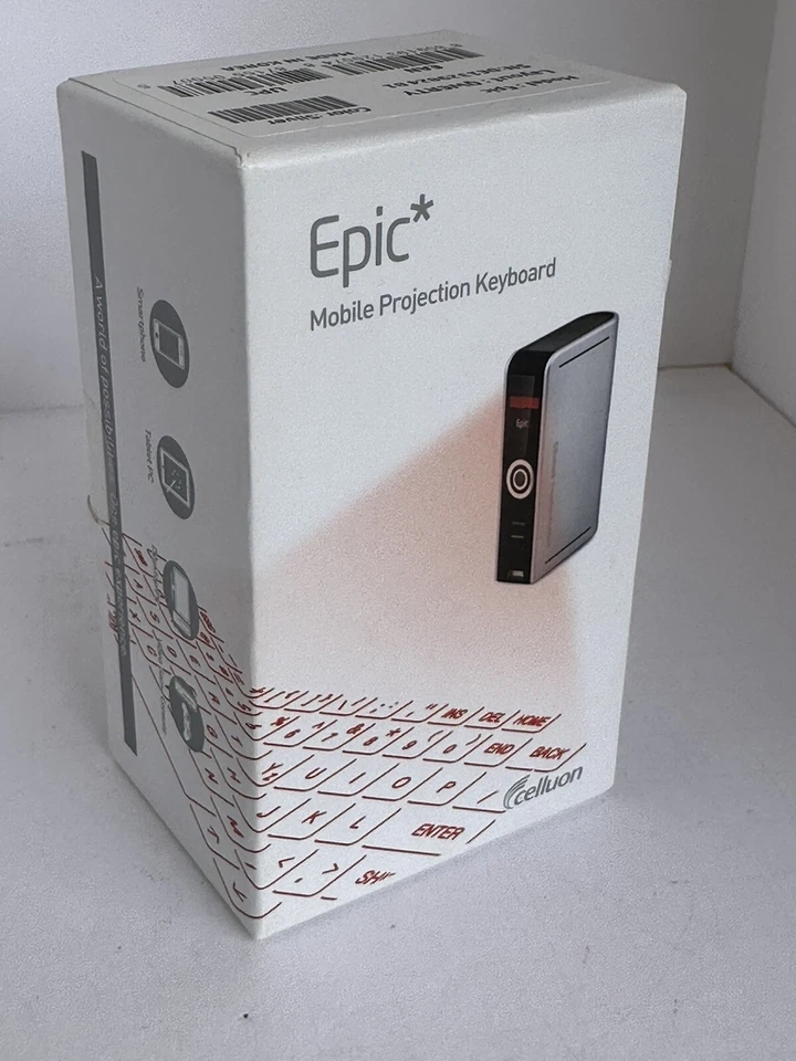 Epic Mobile Projection Keyboard Magic Cube QWERTY Silver Bluetooth TESTED - Image 2 of 4