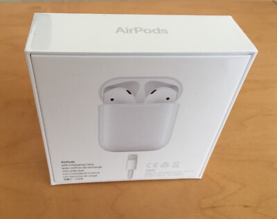 Apple Pod ホワイト 箱付き Apple AirPods with Charging Case Emoji on it new in unopened