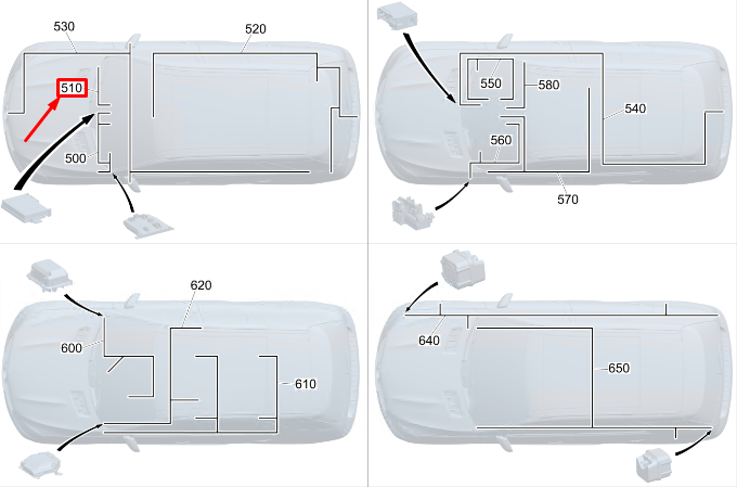 Neu MERCEDES-BENZ EQC Notrufsystem-Kabelbaum A2935408100 Original