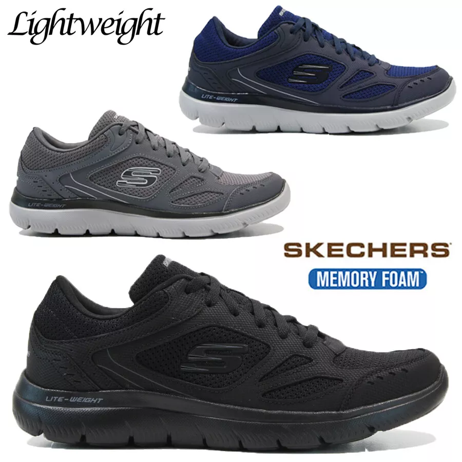 Mens skechers deals trainers size 1