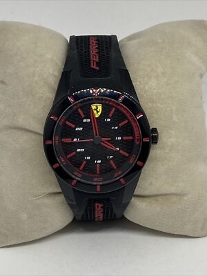 Ferrari Scud Erica SF27.4.47.0217 Men Black Strap Analog Dial