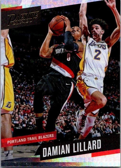 2017-18 Panini Prestige #136 Damian Lillard Horizon Portland Trail Blazers Bucks