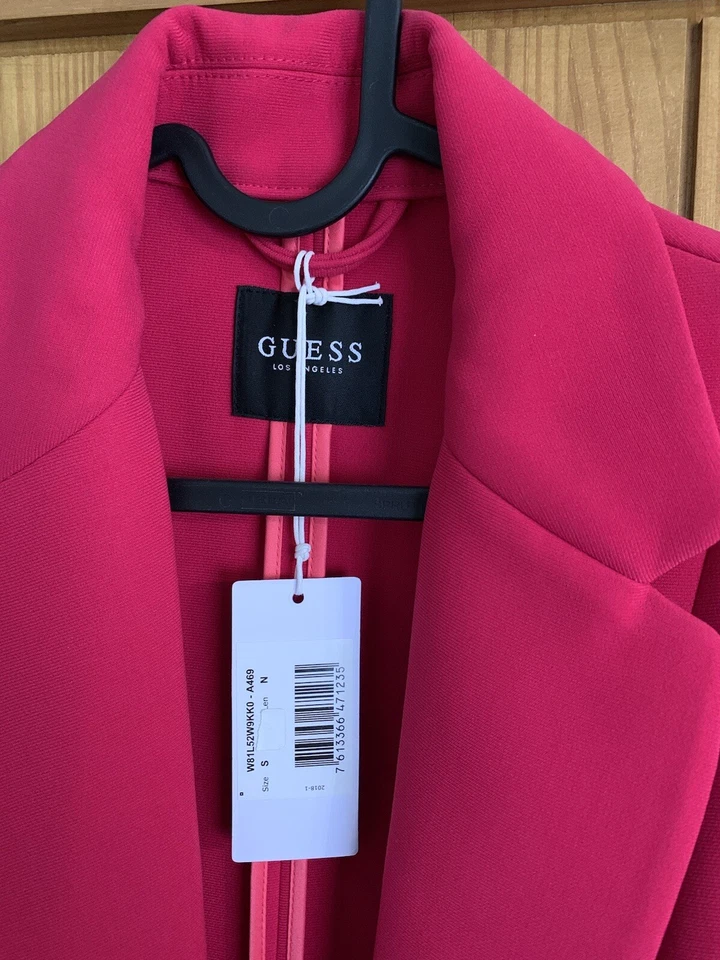 Guess Pink Fuchsia Trench Coat Size S / 8/10 New with tags - Image 3 of 4