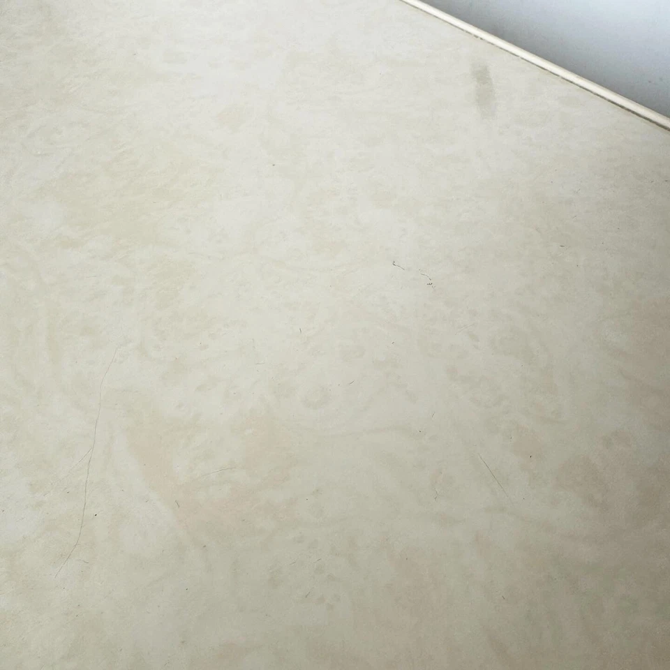 Postmodern Faux Marble Laminate and Mirror Console Table - Image 2 of 4