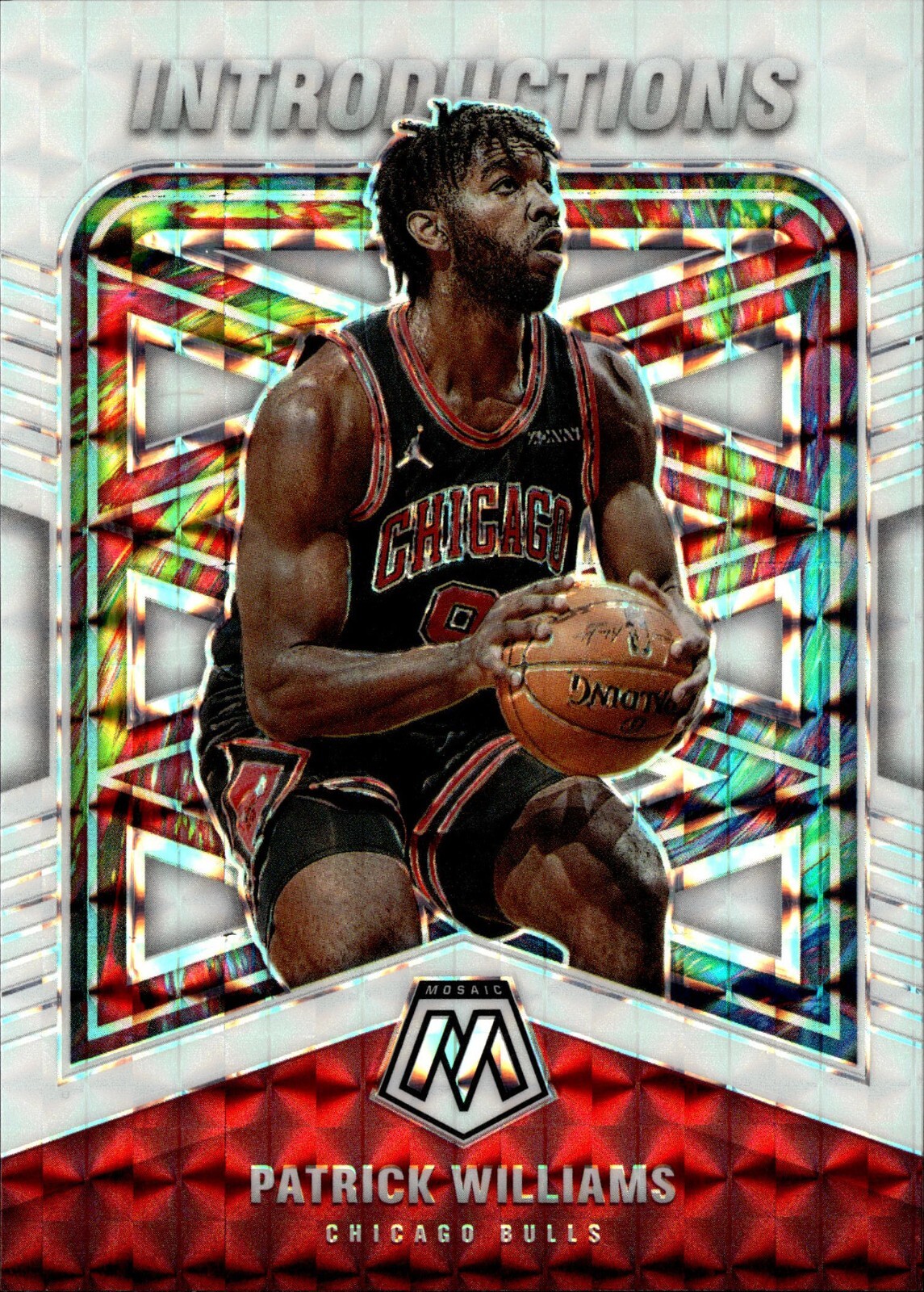 2020-21 Panini Mosaic Patrick Williams RC Rookie Introductions White Mosaic /25