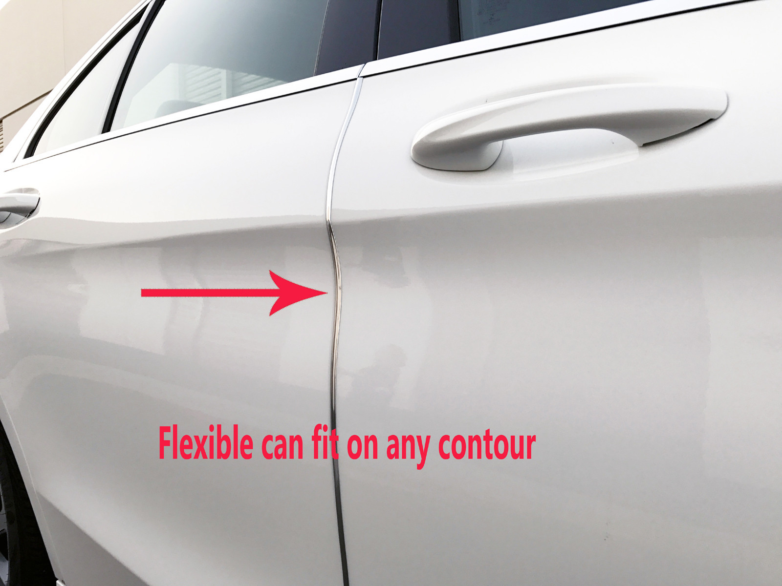 4pc Chrome Door Edge Guard Trim For Chevy 2004-2018 - Flexible Protection