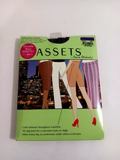 Assets by Sara Blakely Sz 5 Black High Waist Mid Thigh Sensational Shaper Spanx