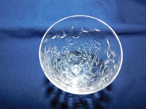 C7 - Rock Sharpe Cut Crystal USA Wild Rose Iced Tea Glass Lot of 3 circa: 1941 - Picture 7 of 7