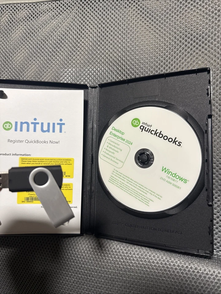 DVD/USB completo INTUIT QUICKBOOKS Desktop Enterprise 2024 para Windows Foto 2 de 3