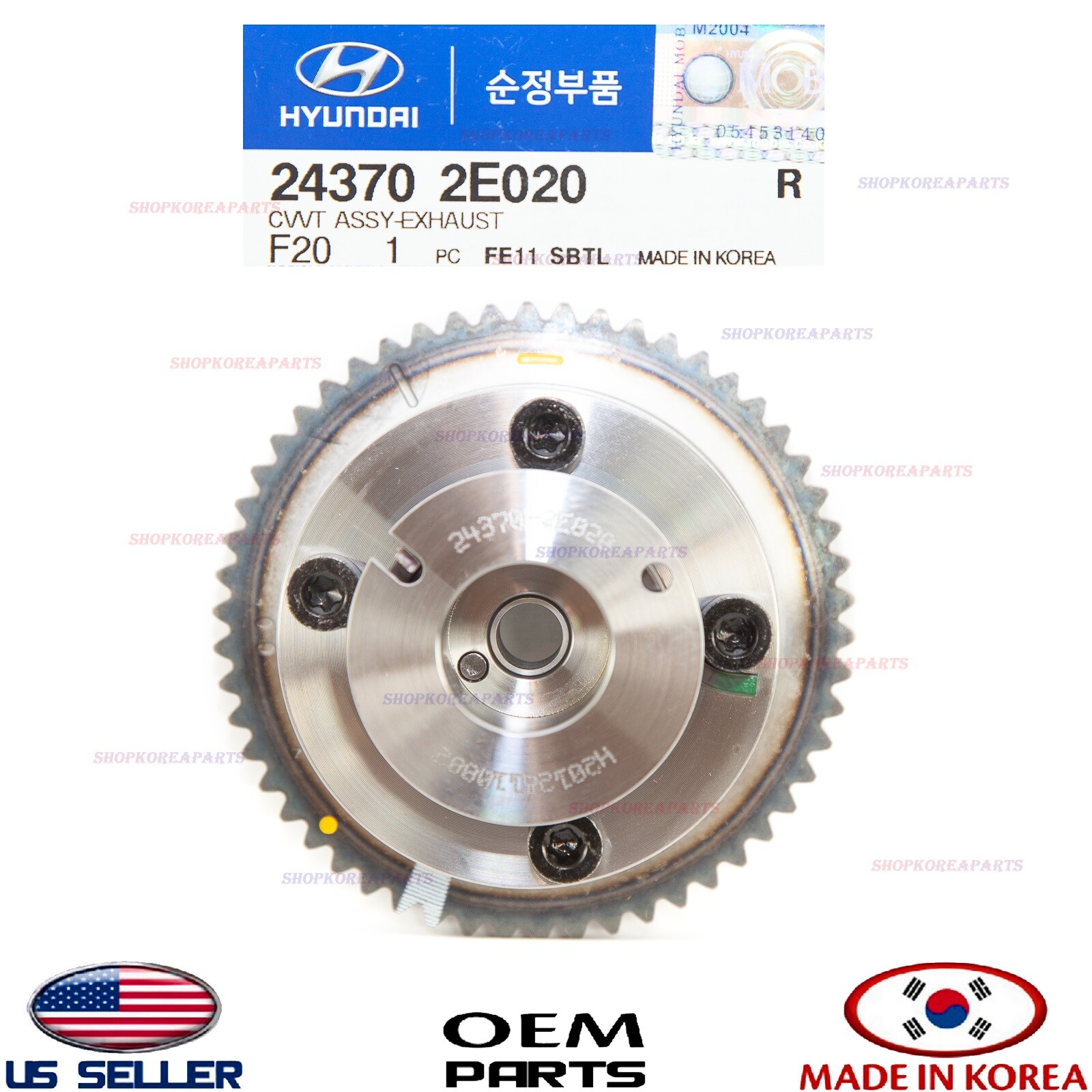 Intake & Exhaust CVVT Gear set2pcs ⭐OEM⭐ HYUNDAI KIA 2.0L *See compatibility