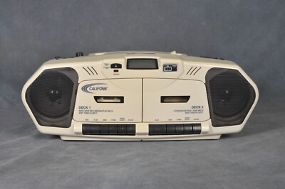 Califone 2395AV-02 Music Maker Plus Multimedia Player AM/FM CD Cassette Boombox