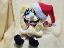 Ty Beanie Babies Baby Spongebob Squarepants JollyElf Jolly Elf 2004 Christmas