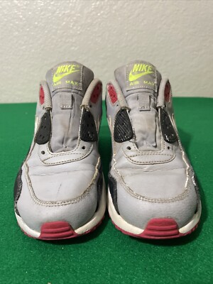 Size 5Y - Nike Air Max 90 Essential Wolf Grey Rush Pink (Y)