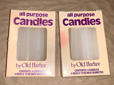Vintage Old Harbor All Purpose Candles USA Made