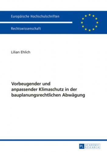 Thumbnail - Vorbeugender Und Anpassender Klimaschutz In Der Bauplanungsrechtlichen