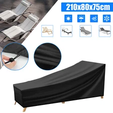 Waterproof Patio Chaise Lounge Cover Outdoor UV Resistant Furniture Chair Covers