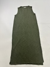 Madewell Dress Womens Small Green Jersey Tank Midi Casual Sleeveless