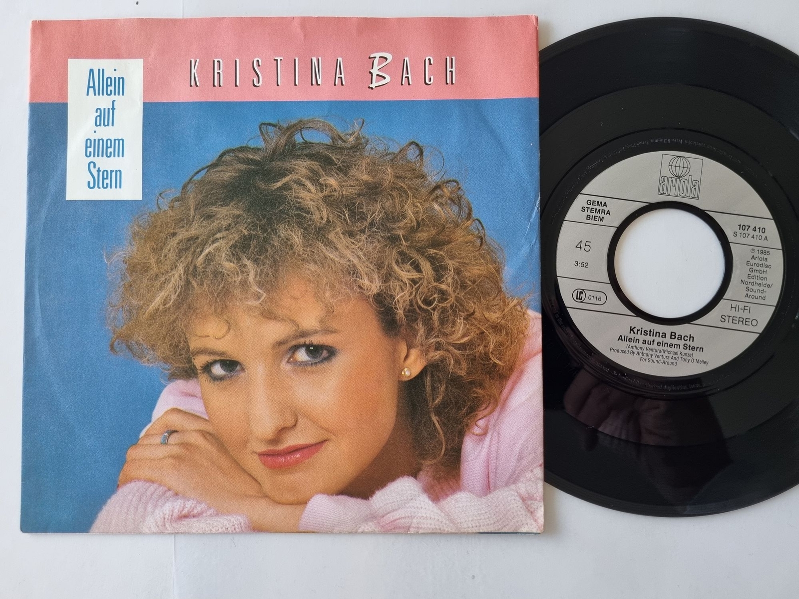 Kristina Bach - Allein auf einem Stern 7'' Vinyl Germany