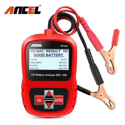 ANCEL BST200 12V Car Battery Tester 1100CCA Vehicle Battery Analyzer Scan Tool 