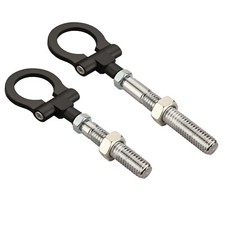 Black Front Rear Tow Hook Kit Fits For Chevrolet C7 C8 Corvette Gm 2014-2025