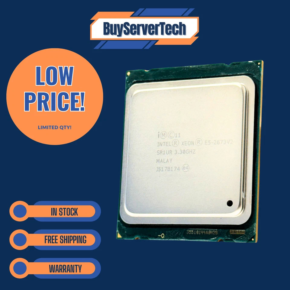 Intel Xeon E5-2673 v2 SR1UR 3.3GHz 8-Core 25MB L3 Cache CPU | LGA2011 Processor - Image 3 of 4