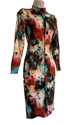 AP Design Of Los Angeles Small Bandage Tie Dye Dress Soft Stretchy Midi