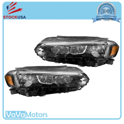 Fits 2022 2023 2024 Honda Civic Sedan LED Headlight Assembly Pair Chrome 2pc