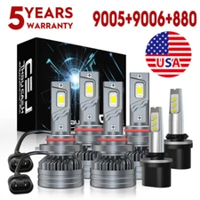 For Chevy Tahoe 2001-2006 Upgrade M9 LED Headlight High Low Beam Fog Light Bulbs