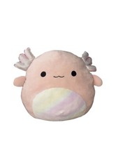 Squishmallow Archie The Pink Axolotl 16" BAM Exclusive Rainbow Plush Good Condit
