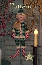 Primitive Patti's Ratties Santa's Helper Alvin Elf Doll Paper Pattern 210