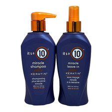2X It's a 10 Miracle Shampoo Plus Keratin/Miracle Leave-in Plus Keratin 295.7mL