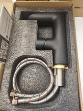  2 WaterSong Rotating Black Waterfall Contemporary Bathroom Faucet