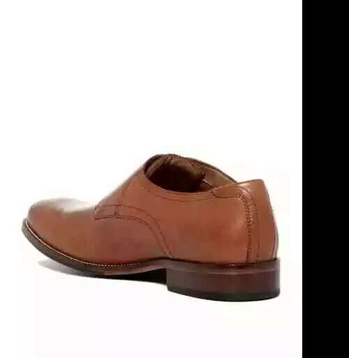 Cole Haan Mens Shoes Benton Tan Leather Double Monk Strap  display picture 1