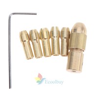 7x Mini Keyless Drill Bit Chuck High Speed Steel Adapter Wood Drill Bit 0.5-3mm on sale 7x Mini Keyless Drill Bit Chuck High Speed Steel Adapter Wood Drill Bit 0.5-3mm on sale